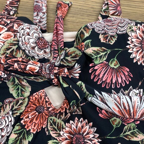 NWT Raisins Curve Womens Zanzibar Floral Printed Tankini Top Multicolor 14W - Picture 5 of 9